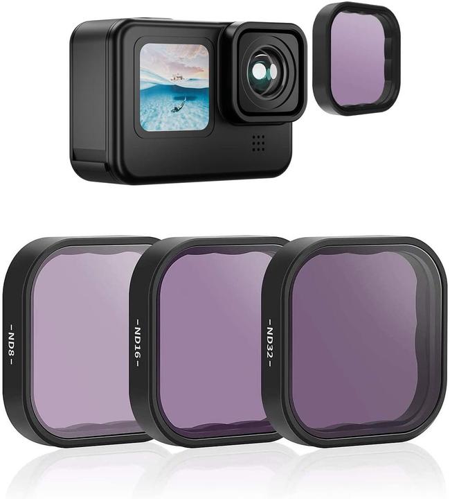 Productafbeelding Telesin ND 8/16/32 Lensfilterset voor GoPro Hero 9 / Hero 10 (GP-FLT-902)