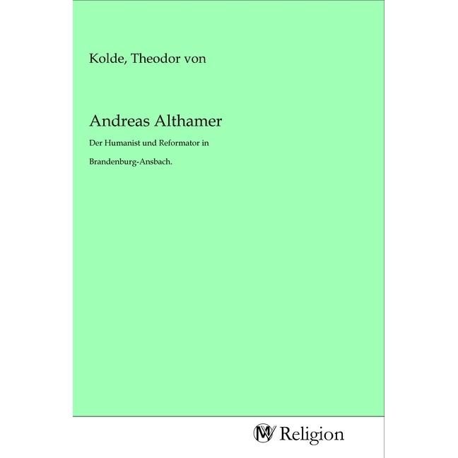 Andreas Althamer, Sachbücher
