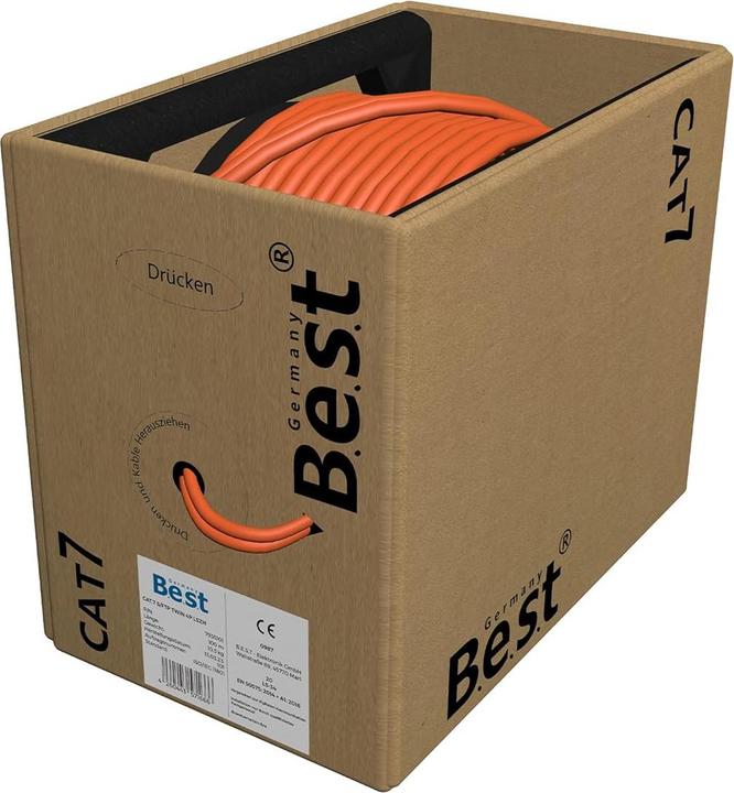 Produktbild B.E.S.T Germany CAT 7 Verlegekabel 100m 1000Mhz S/FTP (S/FTP, CAT7, 100 m)