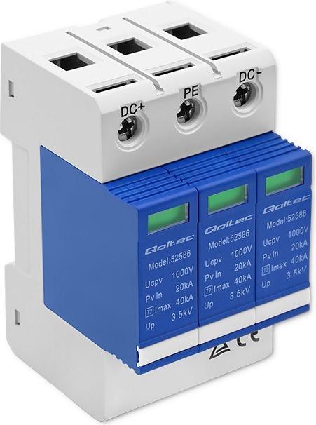 Actual product image Qoltec 52586 DC surge protector arrester