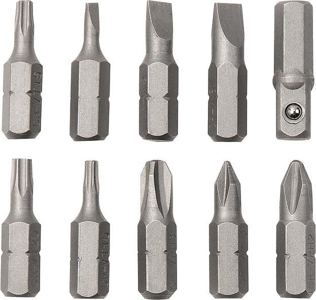 Image du produit AGT Tournevis à cliquet avec arbre flexible, 9 embouts, 9 douilles (évidement transversal, Escale)