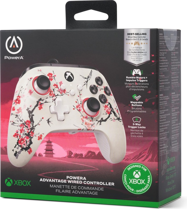 Produktbild Esselte PowerA Advantage Kabelový ovladač pro Xbox Series X|S - Warrior"s Nirvana (Xbox Series S, Xbox One S, Xbox Series X, PC)