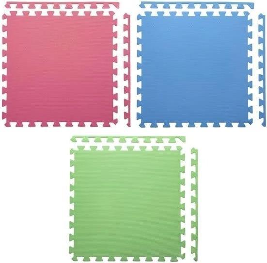 Produktbild One Faltmatte für das Training Fitness MP10 grün-blau-rot, 60x60x1,0cm (9 Teile) (10 mm)