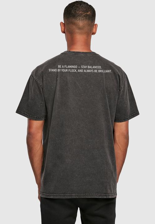 Produktbild Merchcode Flamingo Acid Washed Heavy Oversized Tee - 116899 (XXL)