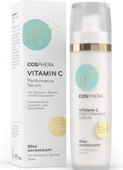 Produktbild Cosphera High-Dose Vitamin C Performance Serum 50ml with Hyaluronic Acid for Face, Neck and Eyes - Vegan Anti (50 ml)