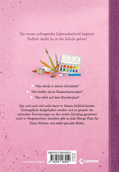 Produktbild Mein erster Schultag (Mädchen) (Deutsch, Loewe Eintragbücher, Steffi Wöhner, 2017)
