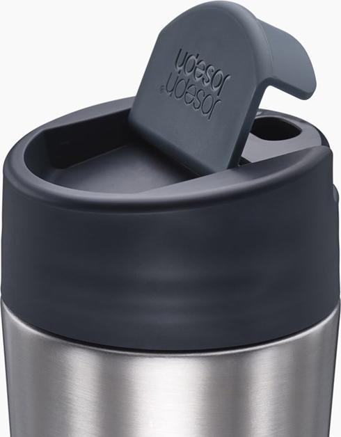 Image du produit Joseph Joseph Sipp Mug de voyage en acier inoxydable Couvercle rabattable 454 ml Anth. (0.45 l)