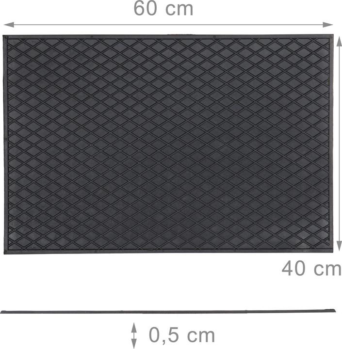 Produktbild Relaxdays Fussmatte Gummi (60 x 40 x 0.5 cm)