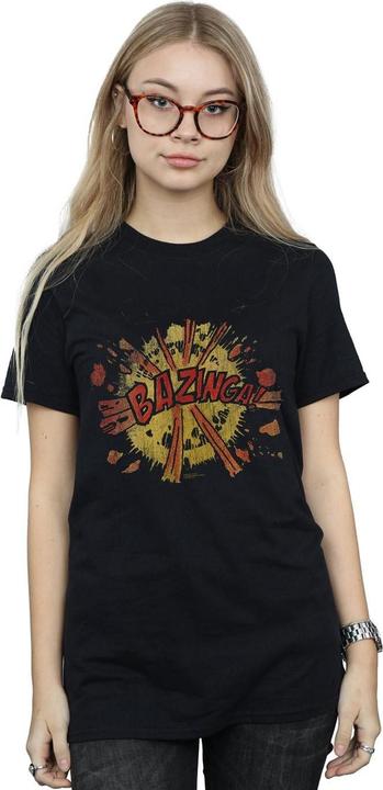 Actual product image Dam Womens/Ladies Bazinga Explosion Cotton Boyfriend T-Shirt (L)