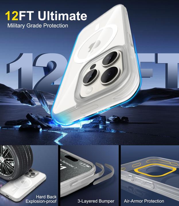 Image du produit Cadorabo Coque pour Apple iPhone 15 PRO compatible MagSafe (Apple iPhone 15 Pro)