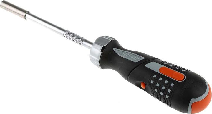 Produktbild Bahco 1/4"-Bit-Knarren-Schraubendreher mit Pistolengriff, 135 mm (Phillipps-Kreuzschlitz (PH), Pozidriv-Kreuzschlitz (PZ), Schlitz)