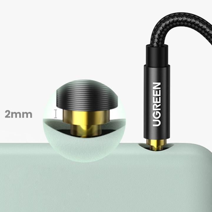 Image du produit Ugreen AV122 jack cable 3.5mm AUX 2m (blue) (2 m, Jack 3,5 mm (AUX))