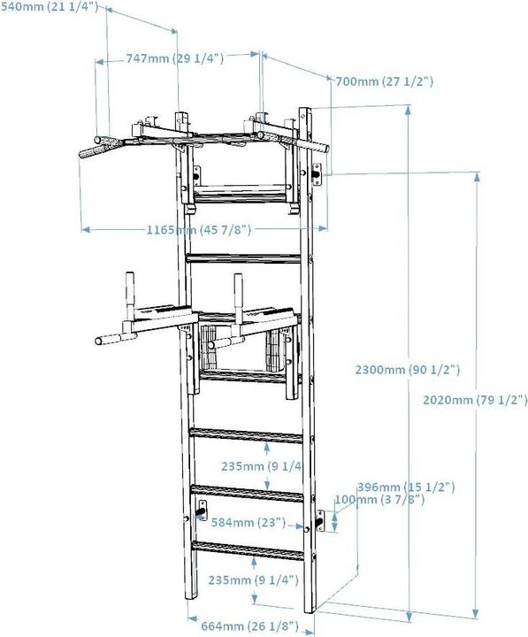 Produktbild BenchK Sprossenwand 232B