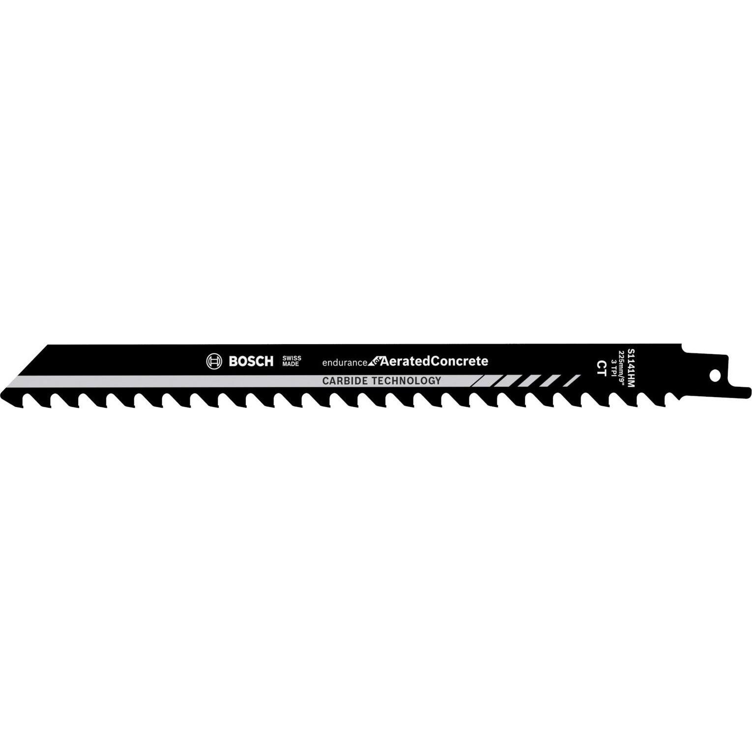 Bosch Professional Zubehör, Sägeblatt, Säbelsägeblatt S 1141 HM Endurance for AeratedConcrete 10er Pack