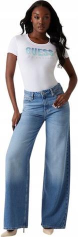 Image du produit Guess Damen T-Shirt Glitter Degrad Weiss (M)
