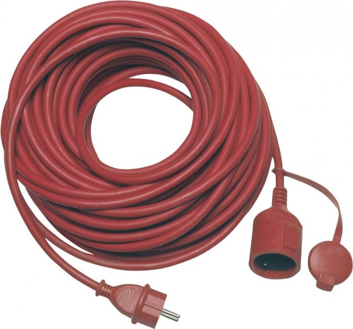 Image du produit REV 0017258649 Strom Verlängerungskabel 16 A Rot 25.00 m H05RR-F 3F 3G 1,5 mm² (25 m, CEE 7/3)