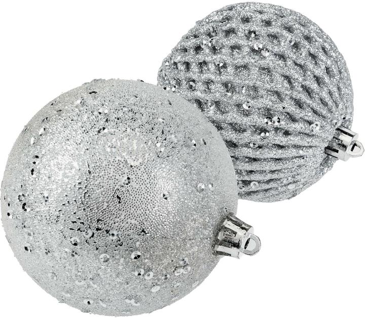 Produktbild Cocon Weihnachtskugel 12 Stück, Silber (12x)