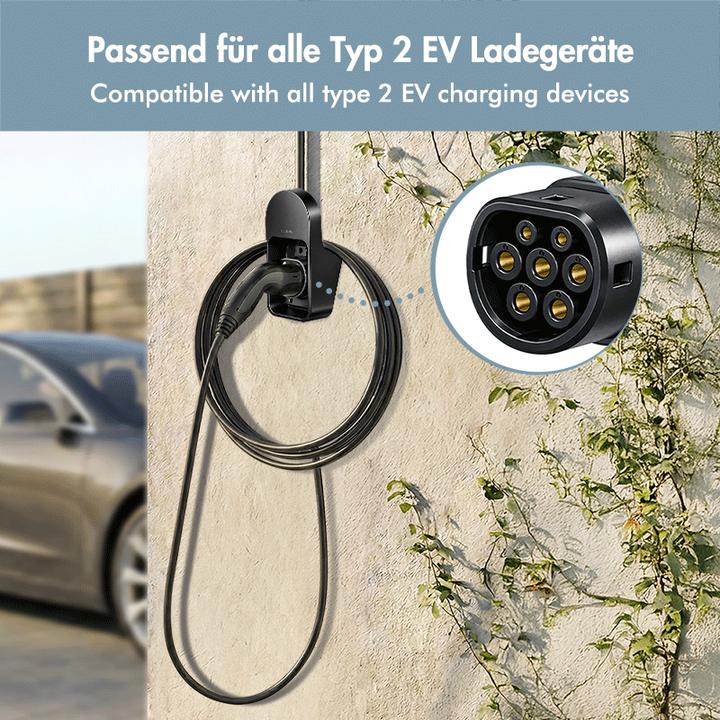 Immagine prodotto LogiLink Supporto a parete con vaschetta per il cavo di ricarica dell'auto