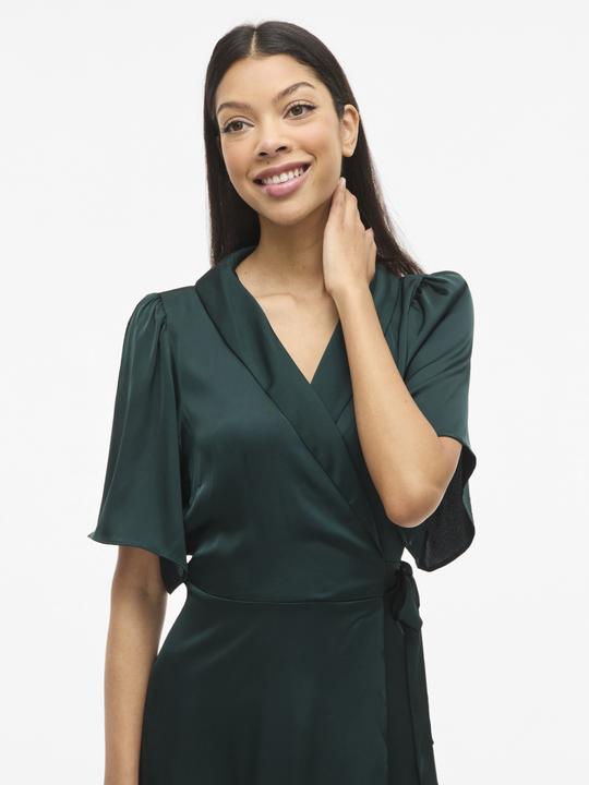 Image du produit Vila VIENNA Kurzarm Kleid mit V-Ausschnitt (36)