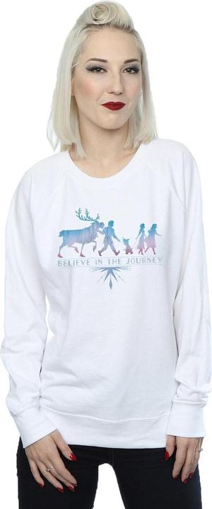 Actual product image Disney Womens/Ladies Frozen 2 Believe In The Journey Silhouette Sweatshirt (L)