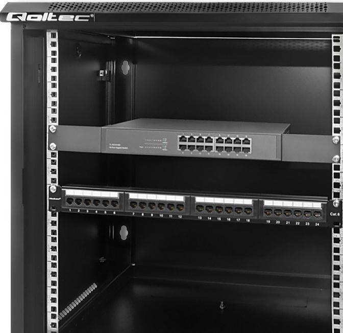 Actual product image Qoltec rack - 12U (12 RU, 19 inch rack)
