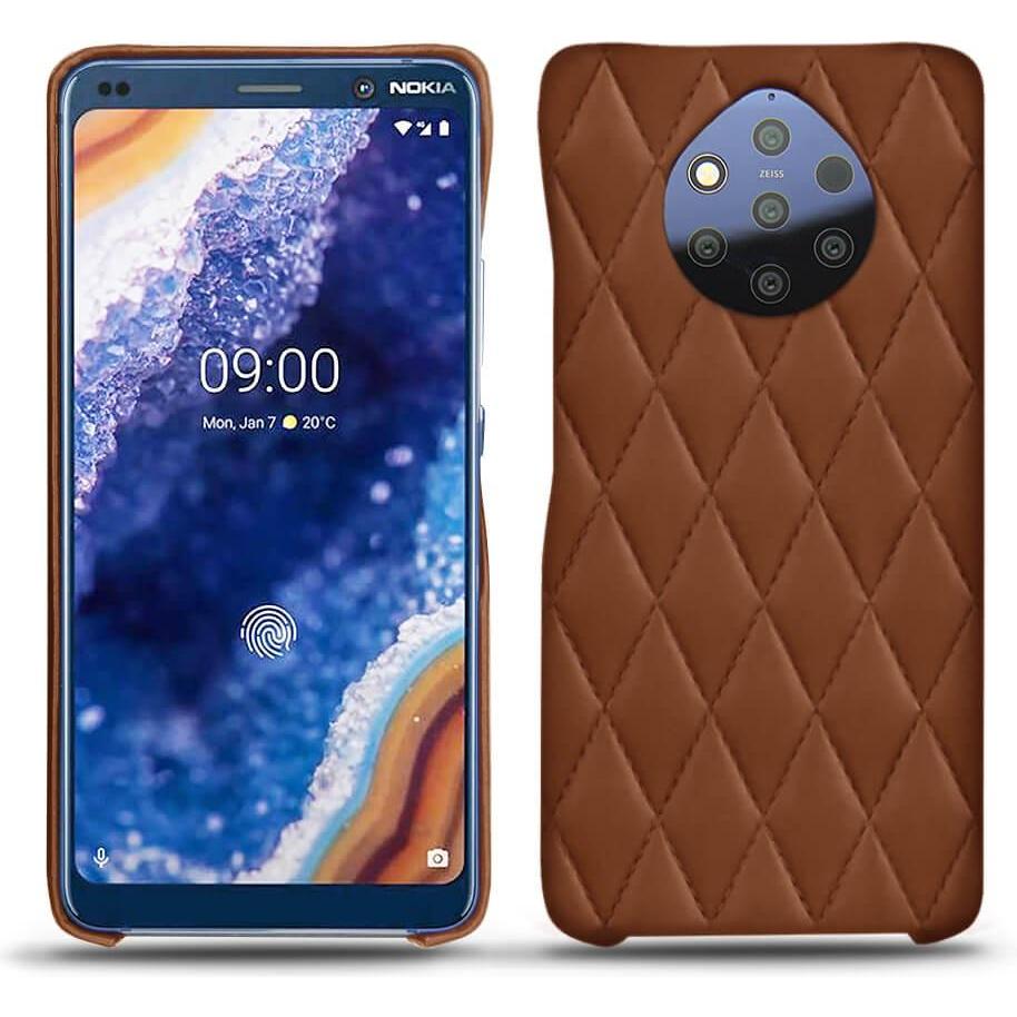 Thumbnail - Noreve Lederschutzhülle (Nokia 9 PureView), Smartphone Hülle, Braun
