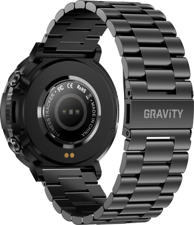 Produktbild Gravity GT21-1+ Smartwatch, schwarzes Silikonarmband