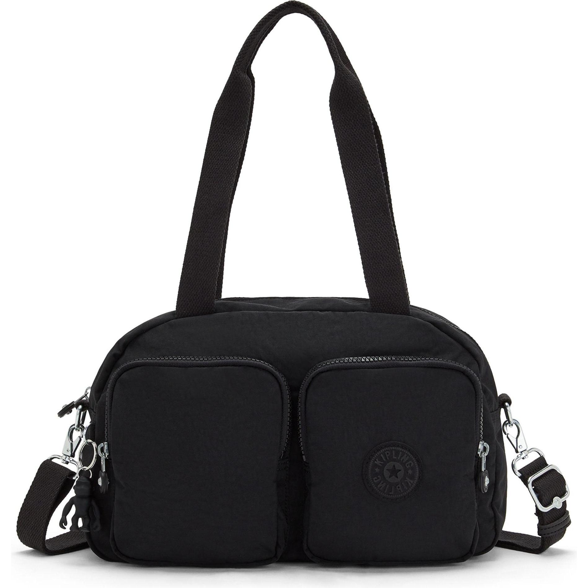 Kipling, Handtasche, Basic Cool Defea Schultertasche 33 cm, Schwarz