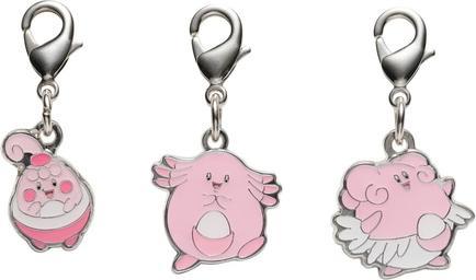 Pokémon Pokemon Center - Wonneira, Chaneira, Heiteira Schlüsselanhänger - 3 Stück