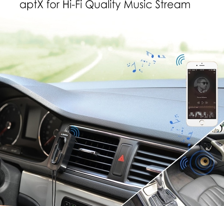 Actual product image Avantree EGO Bluetooth Hands Free Car 2In1