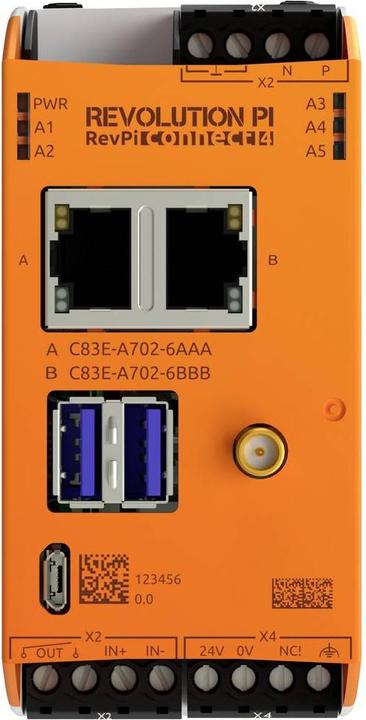 Actual product image Kunbus RevolutionPi Connect 4 PR100377 PLC expansion module
