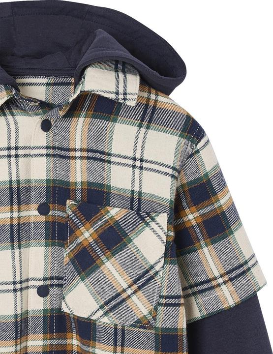 Immagine prodotto Vertbaudet Jungen Karohemd mit Sweat-Kapuze (152)
