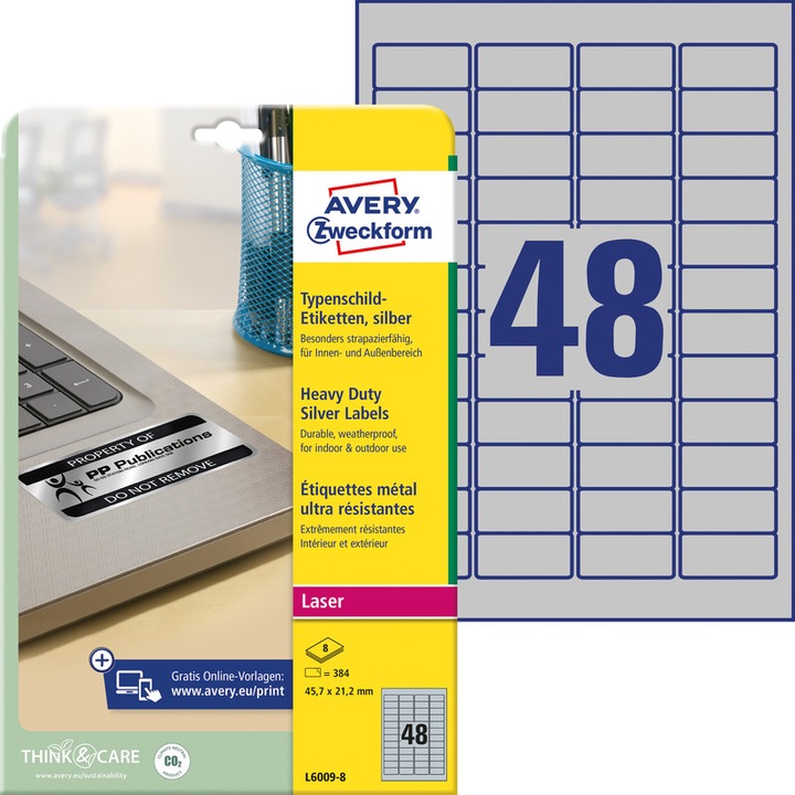 Produktbild Avery Typenschild