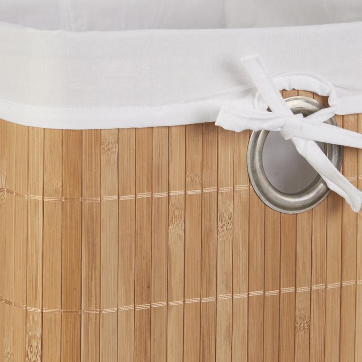 Actual product image Relaxdays Bamboo Storage Basket (1 x, 31 x 31 x 20 cm)
