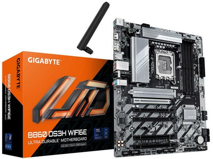 Actual product image Gigabyte B860 DS3H WIFI6E (LGA 1851, Intel B860, ATX)