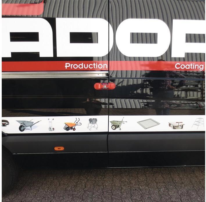 Actual product image Matador Load compartment lock Bull-Lock Oval stainless steel, powder-coated Door opening side red