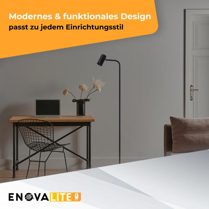 Image du produit Enovalite Magnifique lampadaire LED, noir (GU10)