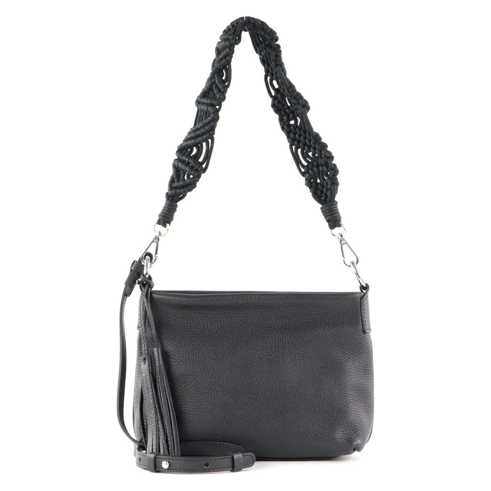 Gianni Chiarini, Damen, Handtasche, Africa Crossbody Bag, Schwarz