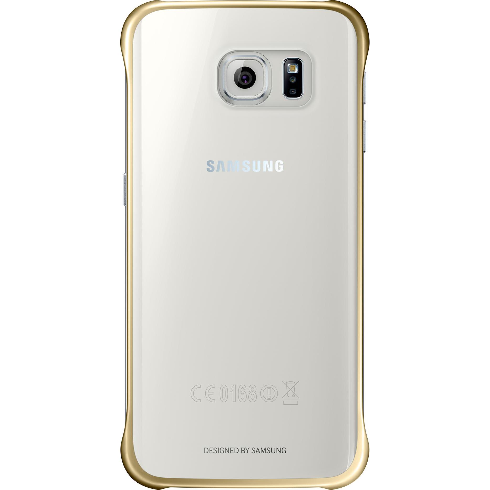 Samsung Clear Cover (Samsung Galaxy S6 Edge), Smartphone Hülle, Gold