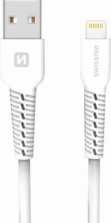 Actual product image Swissten USB To Lightning Data Cable 1.0m White (1 m)