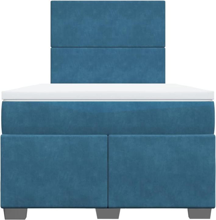 Actual product image vidaXL Bo x spring bed with mattress 120 x 190 cm velvet (120 x 190 cm)