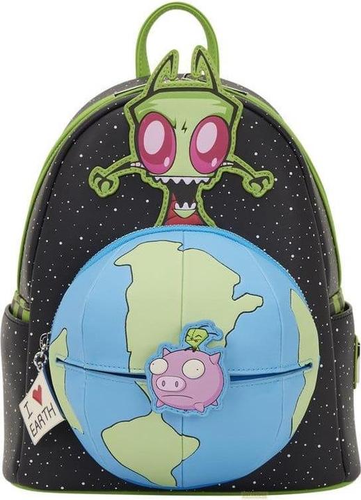 Actual product image Loungefly Nickelodeon by Mini Backpack Invader Zim Glow