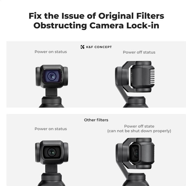 Produktbild K&F Concept Anti Light Pollution Filter,HD, Anti-Reflection Green Coating, Waterproof and Scratch Resistant on o (Osmo Pocket 3)