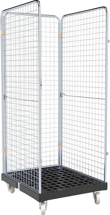 Produktbild eurokraft basic Rollbehälter mit Gitterwänden (500 kg, 1)
