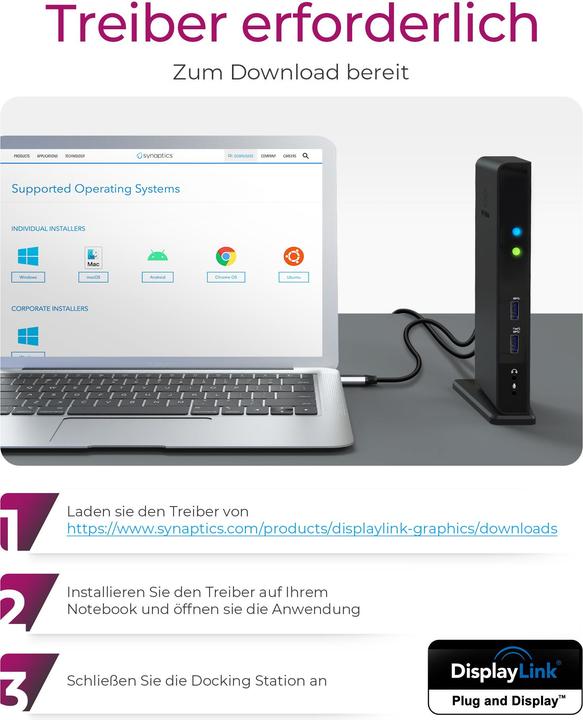 Produktbild Icy Box IB-DK2241AC - USB Type-A 3.0 Multi Dock (USB-B, 11 Ports)