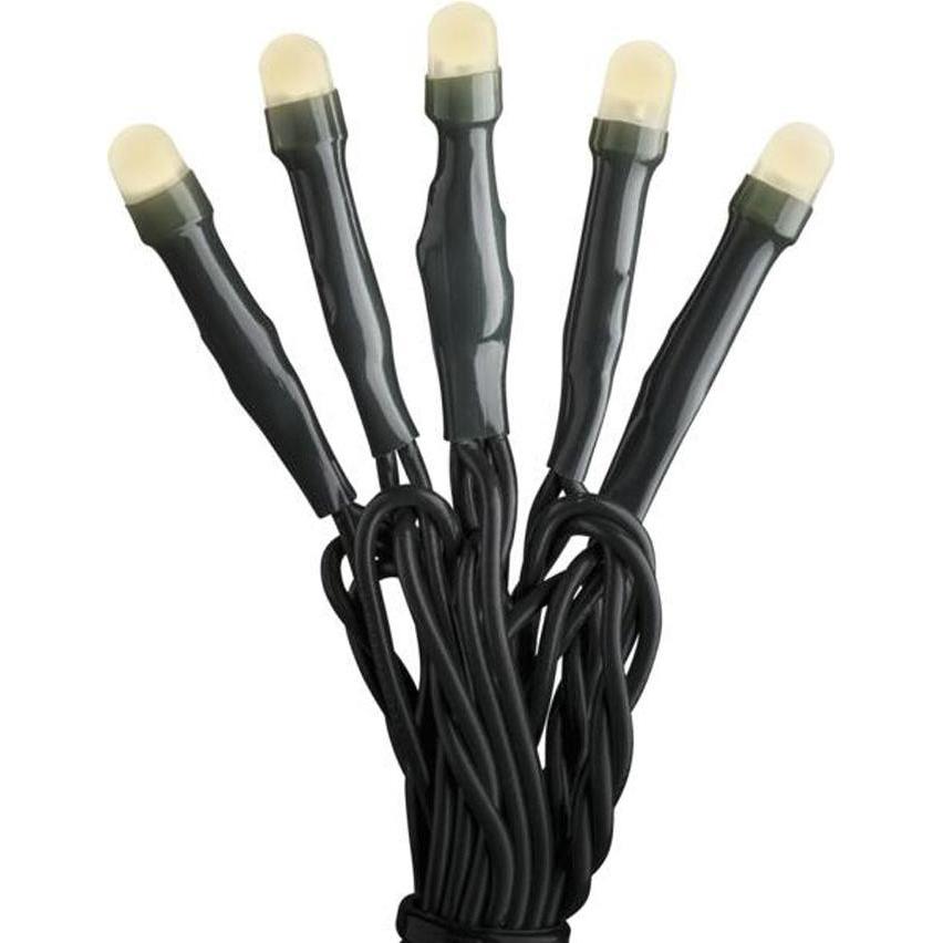 Konstsmide, Lichterkette, Gnosjö Micro LED Lichterkette, gefrostet, verschweisst, 50 bernsteinfarbene Dioden, 30V In (3....