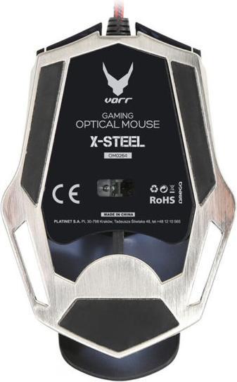 Immagine prodotto Varr Omega Gaming Mouse OM-264, in metallo con rivestimento anti-sudorazione, sensore di classe (Cablato)