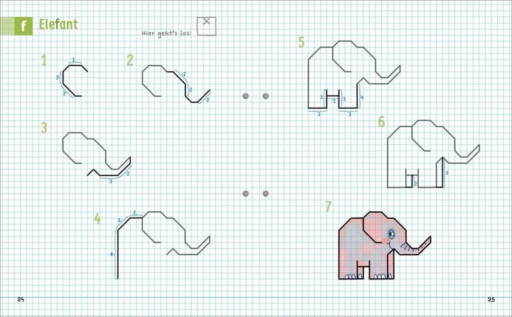 Produktbild Ich zeichne mein ABC der Tiere auf Karopapier. Einfach zeichnen und Buchstaben lernen. Eine