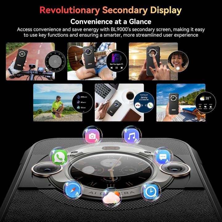 Image du produit Blackview BL9000 5G (Double Sim - Écran 6.78" - 512 Go, 12 Go RAM) Noir (512 Go, Noir, 6.78", Double SIM, 5G)