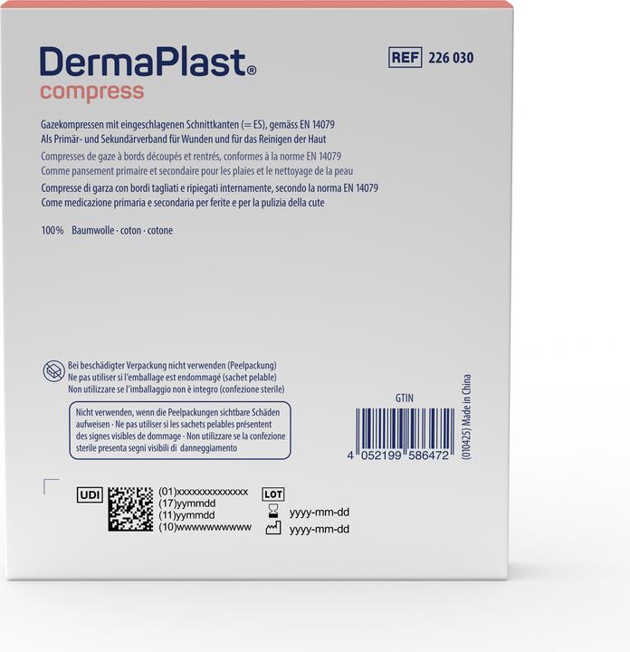 Produktbild DermaPlast Sterile Faltkompressen